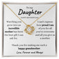 Mother's Day Love Knot Necklace Gift For Daughter (Yellow & White Gold Options)