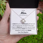 Mother's Day Love Knot Necklace For Mom (Yellow & White Gold Options)