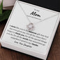 Mother's Day Love Knot Necklace For Mom (Yellow & White Gold Options)