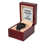 World's Greatest Father Gift for Dad Black Chronograph Watch