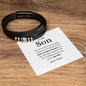 Unique Bracelet for Men, Son bracelet Gift from mom