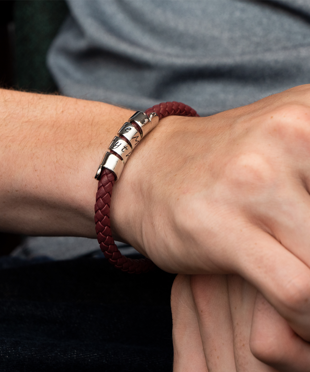 To My Son Bracelet Gift for Son From Mom Bracelet for Men