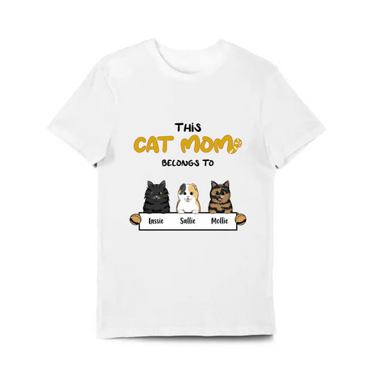 Cat Mom Customizable Unisex Short-Sleeve T-Shirt