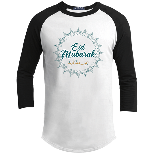 EID Mubarak Kids/Youth 3/4 Raglan Sleeve Shirt