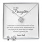 Daughter Love Knot Earrings and Necklace Gift Set