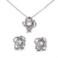 Daughter Love Knot Earrings and Necklace Gift Set