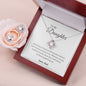 Daughter Love Knot Earrings and Necklace Gift Set