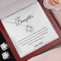 Daughter Love Knot Earrings and Necklace Gift Set
