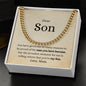 Cuban Link Chain Gift for Son