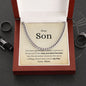 Cuban Link Chain Gift for Son