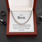 Cuban Chain Link Gift for Son (Luxury box option)