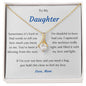 Daughter Alluring Beauty Necklace Gift