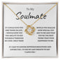 Soulmate Loveknot Necklace Gift (White or Yellow Gold)