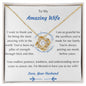 Love Knot Neckclace To My Amazing Wife Romantic Gift