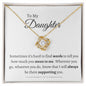 Daughter Love Knot Necklace Gift