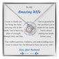 Love Knot Neckclace To My Amazing Wife Romantic Gift
