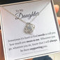 Daughter Love Knot Necklace Gift