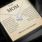 Mom Love Knot Necklace (Yellow and Gold Options)