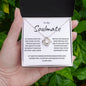Soulmate Loveknot Necklace Gift (White or Yellow Gold)