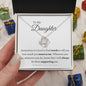 Daughter Love Knot Necklace Gift
