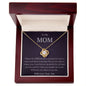 Mom Love Knot Necklace Gift (Yellow & White Gold Options)