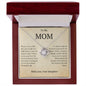 Mom Love Knot Necklace (Yellow and Gold Options)