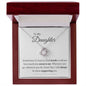 Daughter Love Knot Necklace Gift