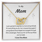 Mom Interlocking Hearts Necklace Gift
