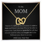 Mom Interlocking Hearts Necklace Gift