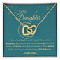To My Daughter From Dad EID Interlocking Heart Necklace