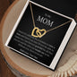 Mom Interlocking Hearts Necklace Gift