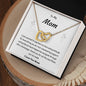 Mom Interlocking Hearts Necklace Gift