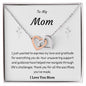 Mom Interlocking Hearts Necklace Gift