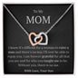 Mom Interlocking Hearts Necklace Gift