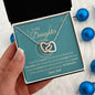 To My Daughter From Dad EID Interlocking Heart Necklace