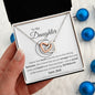 To My Daughter From Dad EID Interlocking Heart Necklace