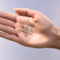 Daughter Interlocking Hearts Necklace Gift (Yellow & White Gold Options)