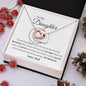 To My Daughter From Dad EID Interlocking Heart Necklace