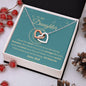 To My Daughter From Dad EID Interlocking Heart Necklace