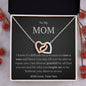 Mom Interlocking Hearts Necklace Gift