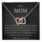 Mom Interlocking Hearts Necklace Gift