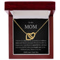 Mom Interlocking Hearts Necklace Gift