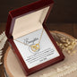 To My Daughter From Dad EID Interlocking Heart Necklace