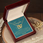 To My Daughter From Dad EID Interlocking Heart Necklace