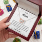 Mom Interlocking Hearts Necklace Gift