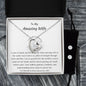 Forever Love Necklace + Clear Earrings Gift for Wife Romantic Gift