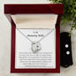 Forever Love Necklace + Clear Earrings Gift for Wife Romantic Gift