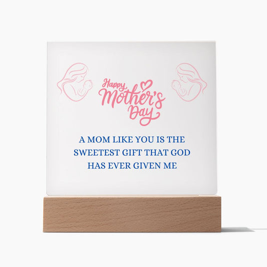 Mom Like You Acrylic Square Plaque Gift