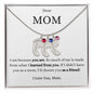 Mom Engraved Baby Feet Necklace With Birthstones-Customizable