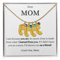 Mom Engraved Baby Feet Necklace With Birthstones-Customizable